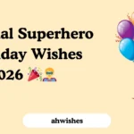 Personal Superhero Birthday Wishes 2026