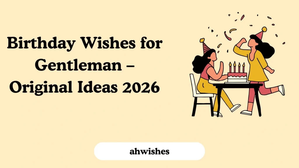 Birthday Wishes for Gentleman – Original Ideas 2026
