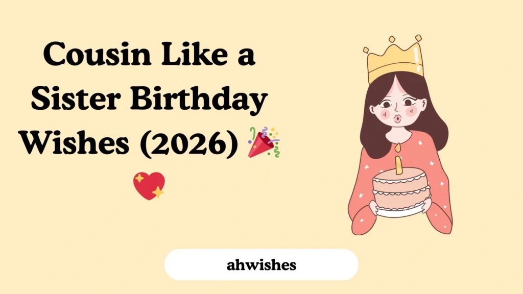 Cousin Like a Sister Birthday Wishes