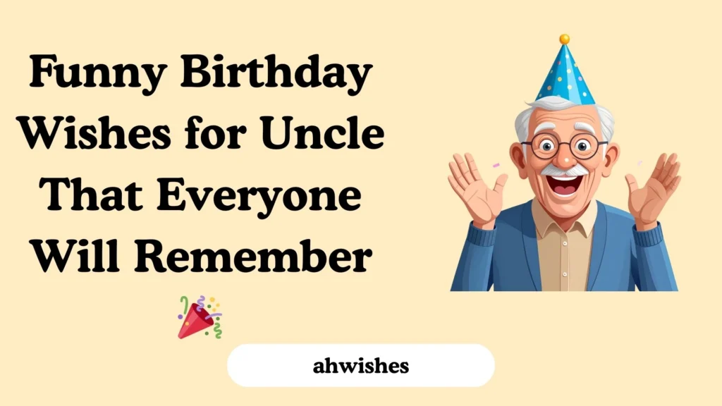 Funny Birthday Wishes for Uncle That Everyone Will Remember 🎉