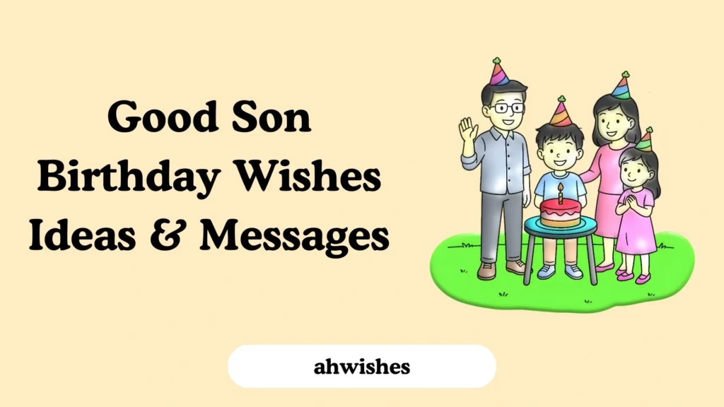 Good Son Birthday Wishes Ideas & Messages