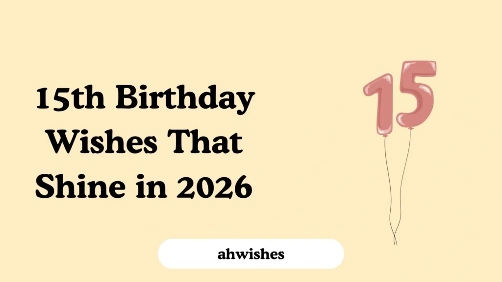 15th Birthday Wishes That Shine