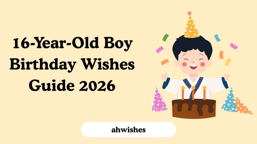 16-Year-Old Boy Birthday Wishes Guide