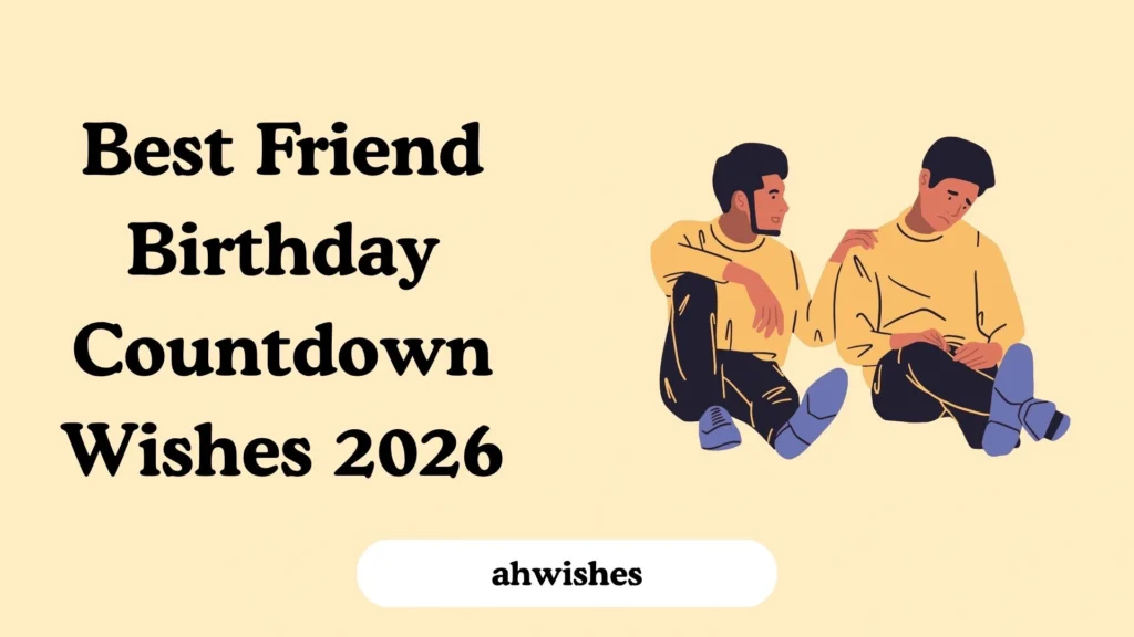 Best Friend Birthday Countdown Wishes
