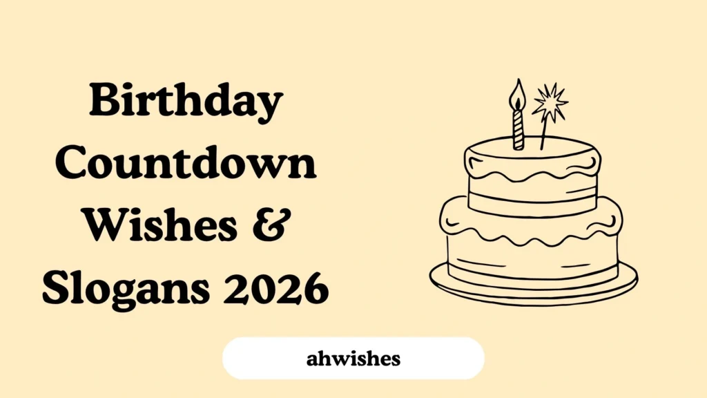 Birthday Countdown Wishes & Slogans