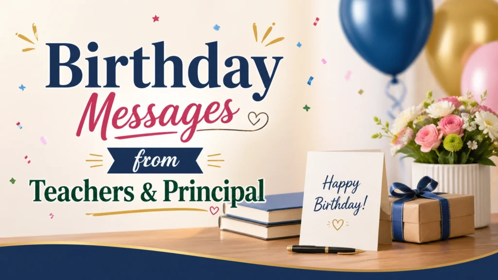 Birthday Messages from Teachers & Principal
