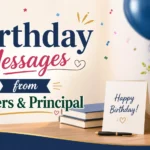 Birthday Messages from Teachers & Principal