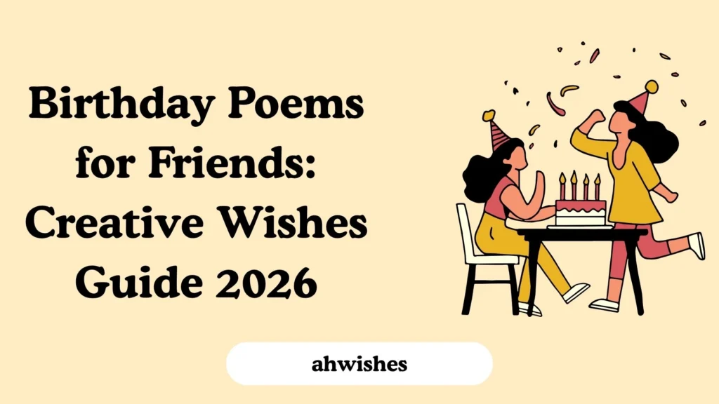 Birthday Poems for Friends: Creative Wishes Guide