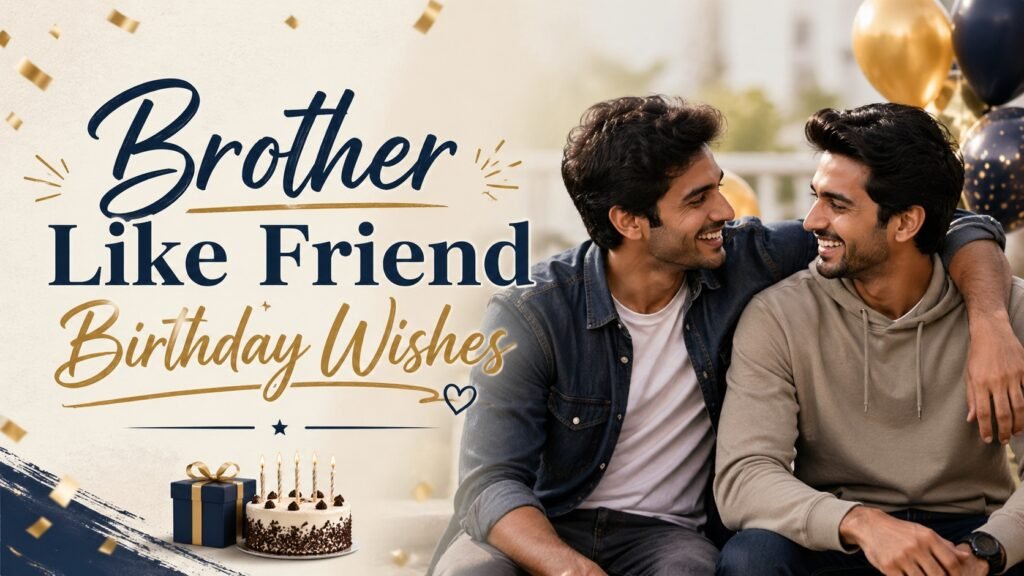 Brother Like Friend Birthday Wishes