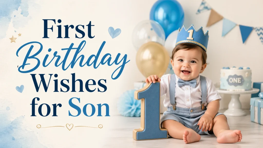First Birthday Wishes for Son