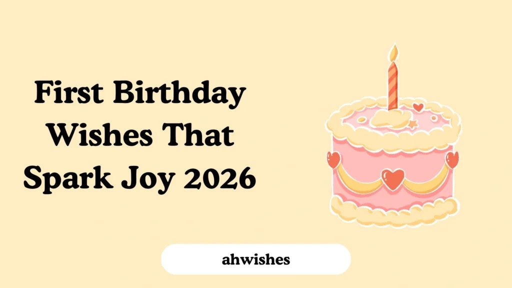 First Birthday Wishes That Spark Joy