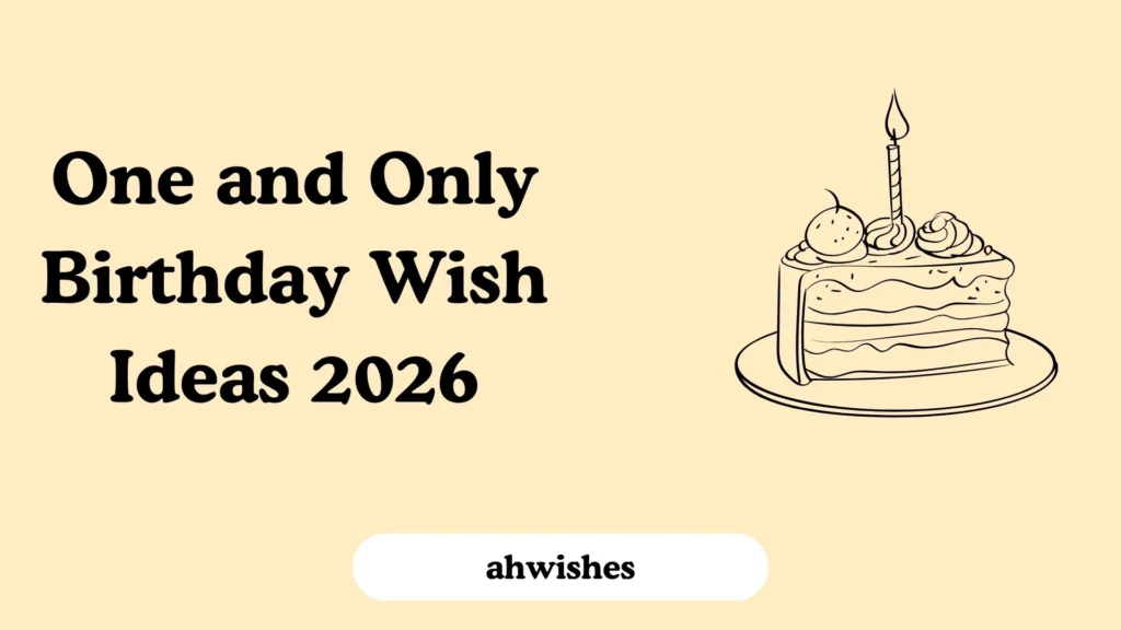 One and Only Birthday Wish Ideas