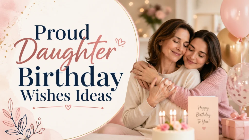 Proud Daughter Birthday Wishes Ideas
