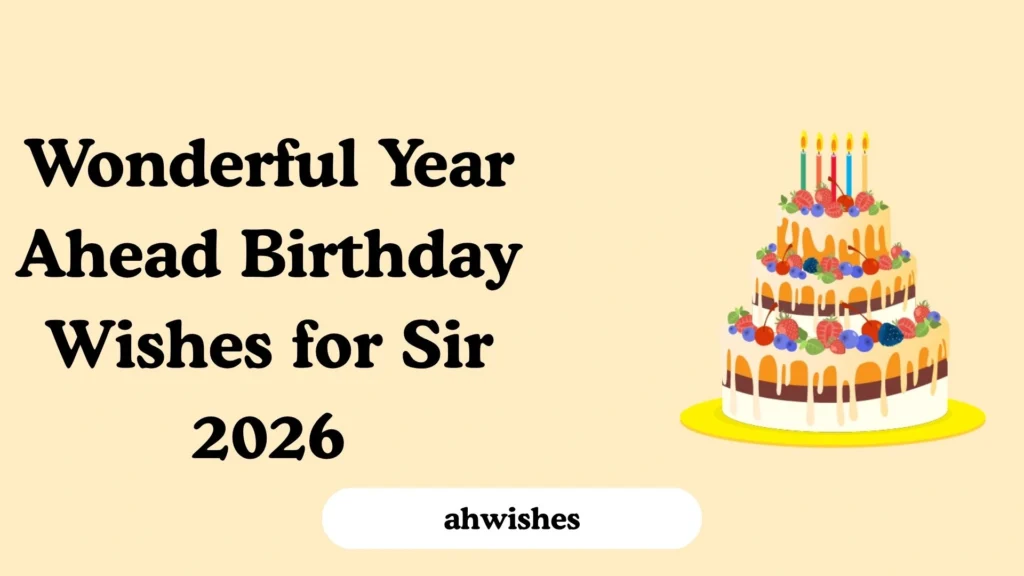 Wonderful Year Ahead Birthday Wishes for Sir