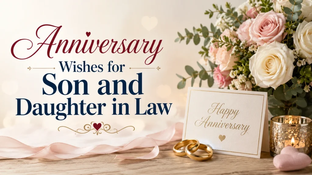 Anniversary Wishes for Son and Daughter in Law