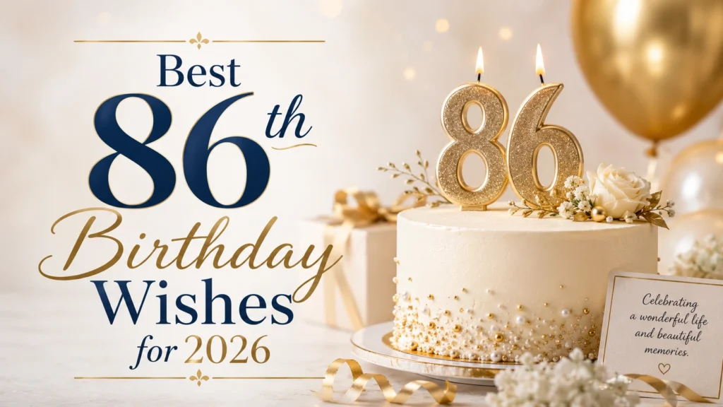Best 86th Birthday Wishes