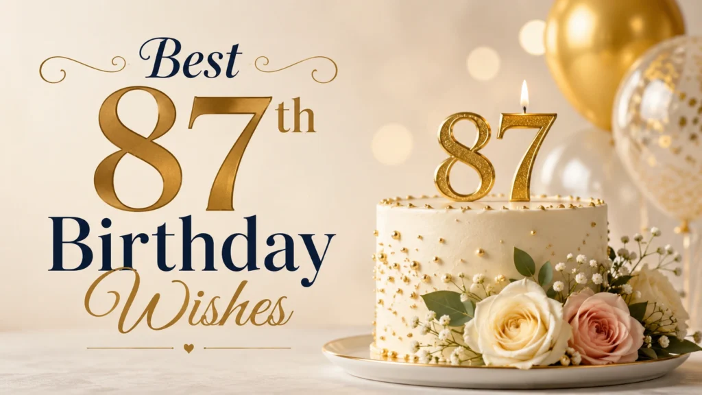 Best 87th Birthday Wishes