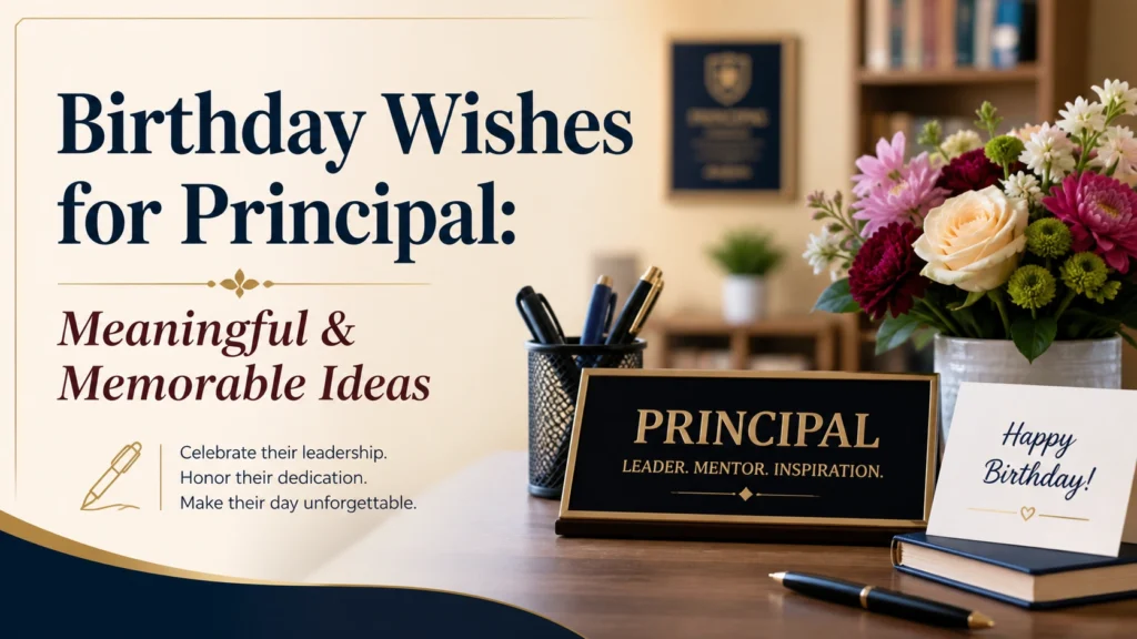 Birthday Wishes for Principal: Meaningful & Memorable Ideas