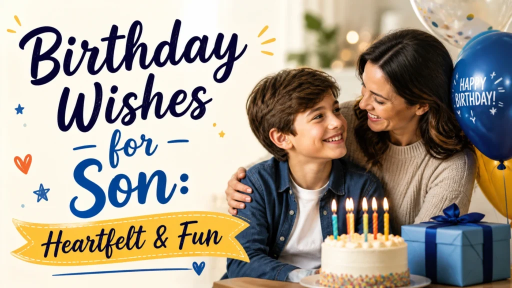 Birthday Wishes for Son: Heartfelt & Fun