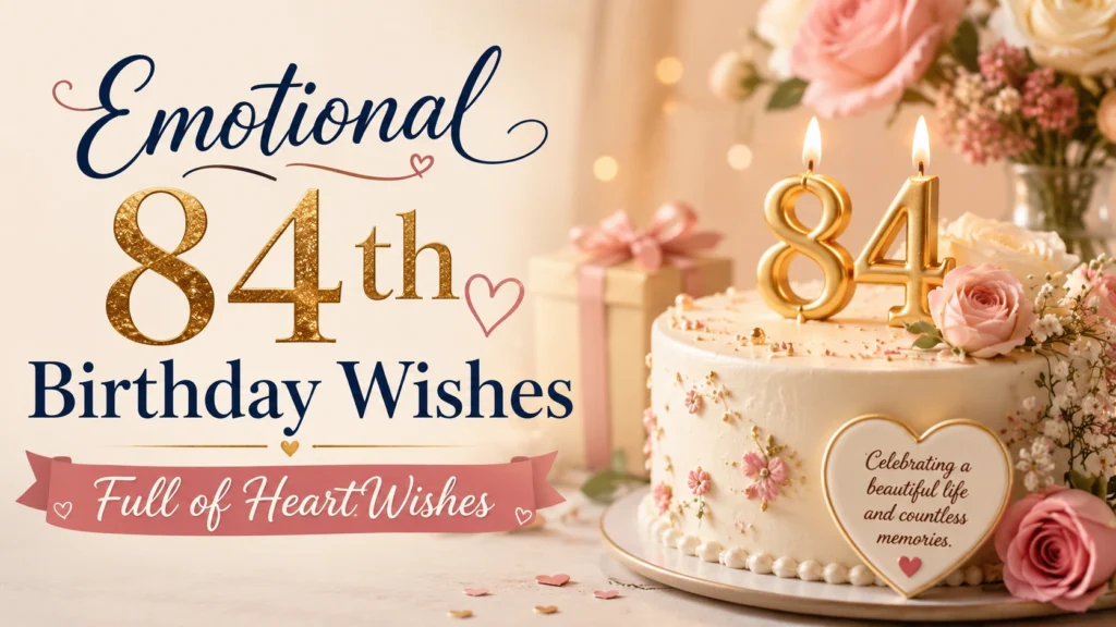 Emotional 84th Birthday Wishes Full of Heart