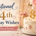 Emotional 84th Birthday Wishes Full of Heart