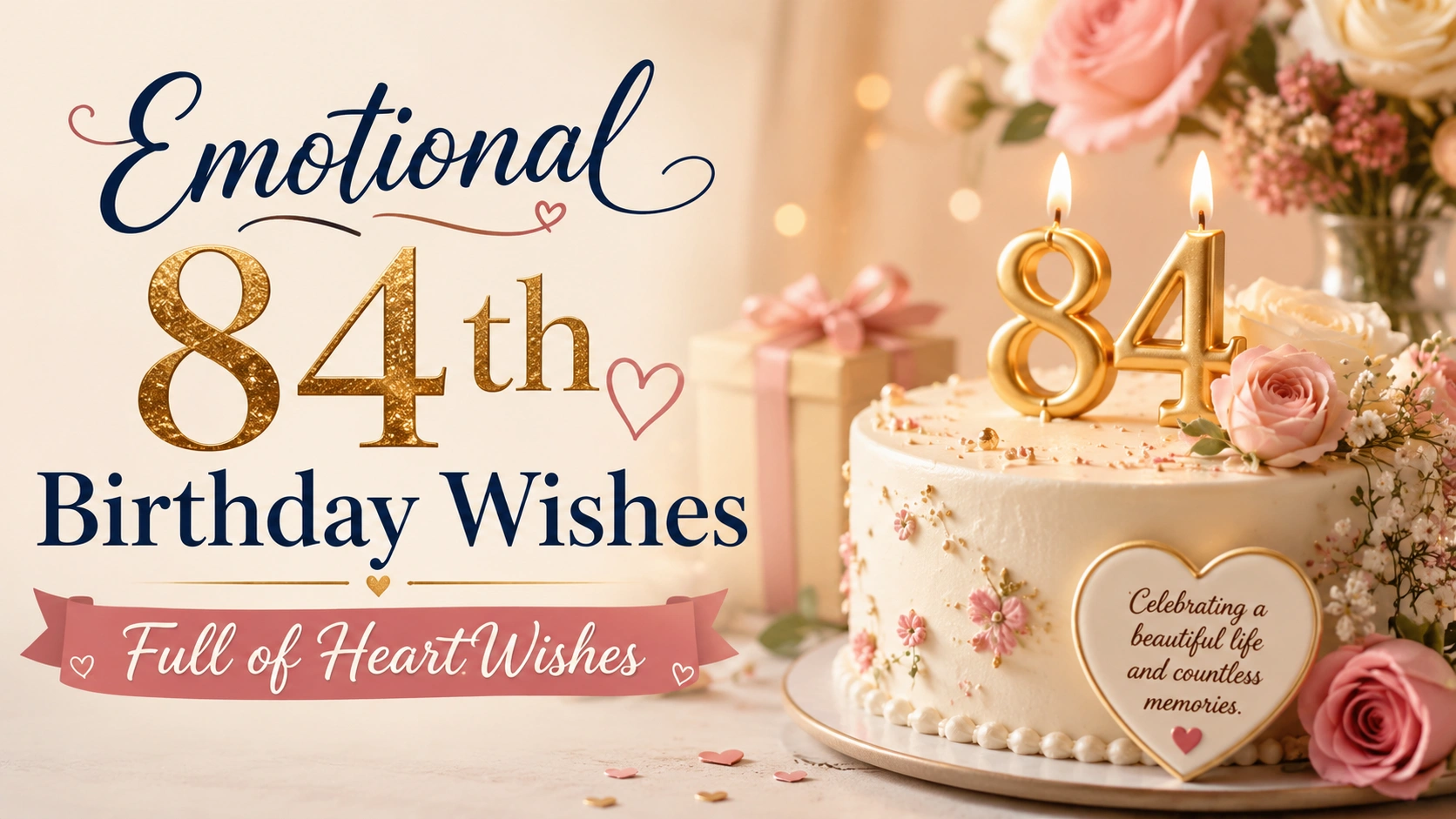 Emotional 84th Birthday Wishes Full of Heart