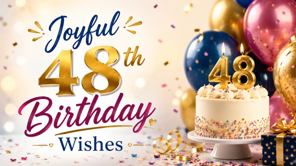 Joyful 48th Birthday Wishes