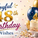 Joyful 48th Birthday Wishes