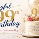 Joyful 99th Birthday Wishes to Celebrate Big