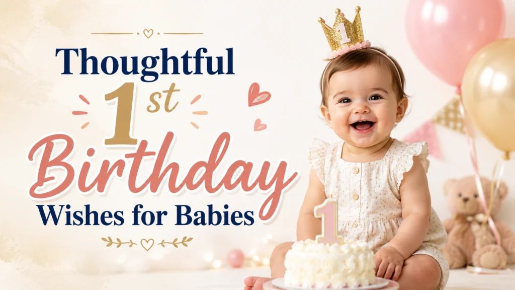 Thoughtful 1st Birthday Wishes for Babies