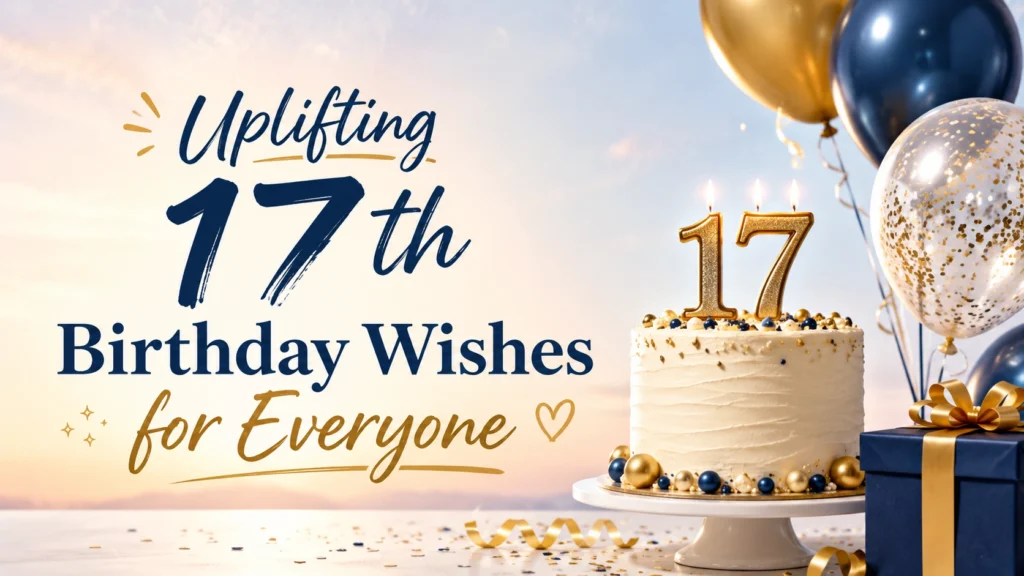 Uplifting 17th Birthday Wishes for Everyone