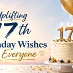 Uplifting 17th Birthday Wishes for Everyone