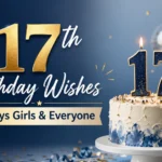 17th Birthday Wishes for Boys, Girls & Everyone