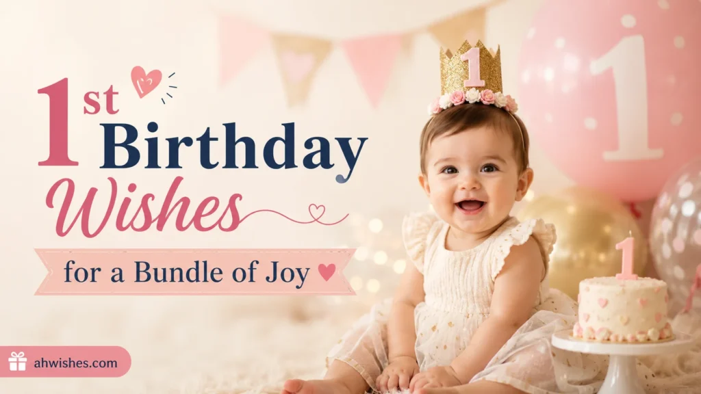 1st Birthday Wishes for a Bundle of Joy