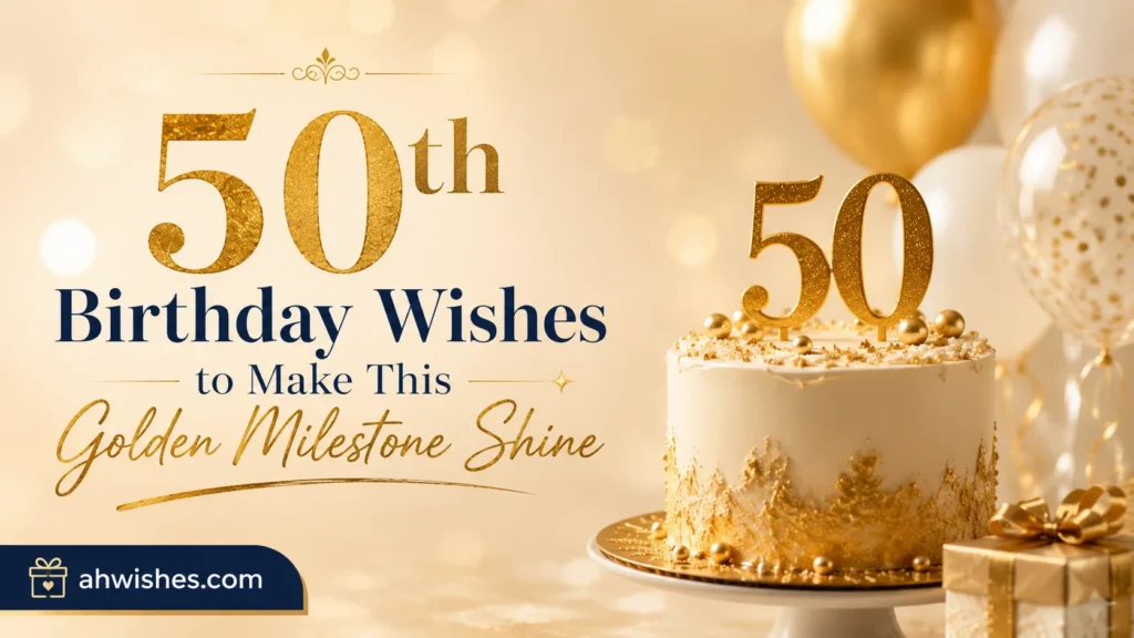 50th Birthday Wishes to Make This Golden Milestone Shine