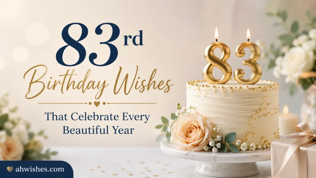 83rd Birthday Wishes That Celebrate Every Beautiful Year