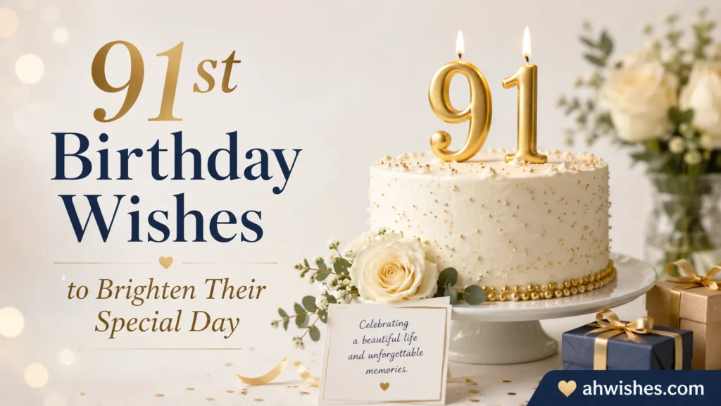 91st Birthday Wishes to Brighten Their Special Day