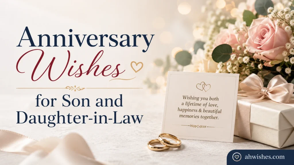 Anniversary Wishes for Son and Daughter-in-Law