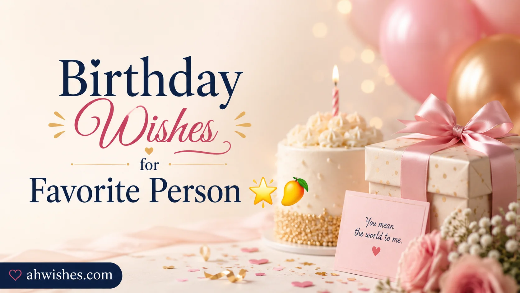 Birthday Wishes for Favorite Person