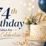74th Birthday Wishes for Every Celebration
