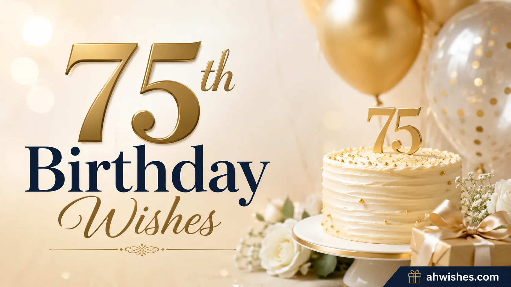75th Birthday Wishes