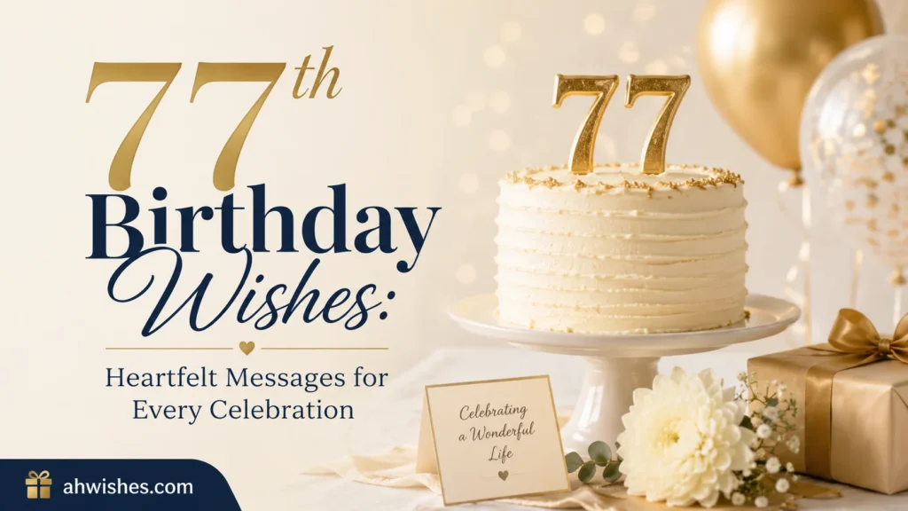 77th Birthday Wishes: Heartfelt Messages for Every Celebration
