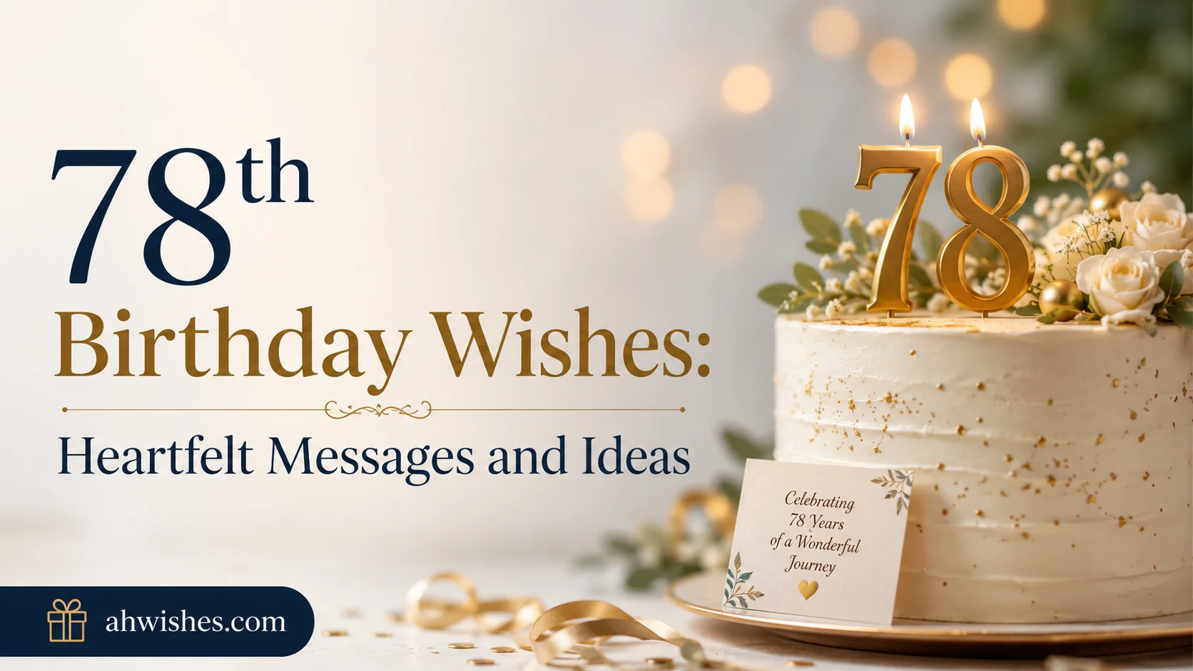 78th Birthday Wishes: Heartfelt Messages and Ideas